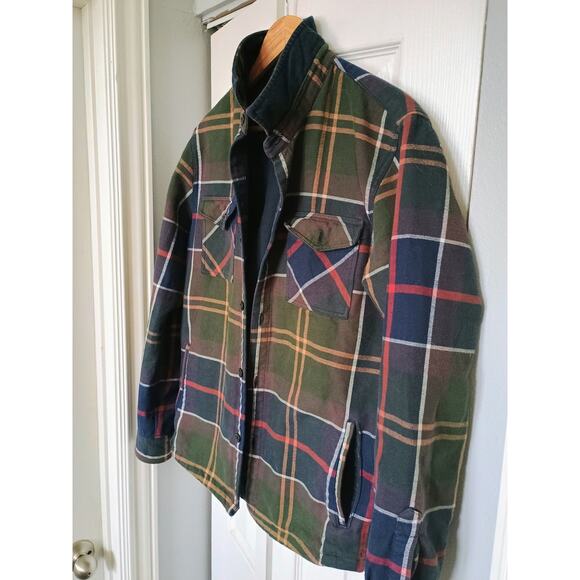 Barbour Plaid Flannel Shaket Quilted Lined Overshirt old money gorpcore outdoors - Picture 3 of 13